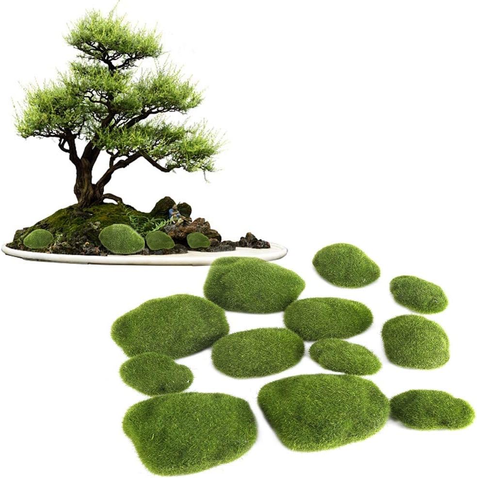 Fake Moss - Delama Green Simulation Grass, Bryophyte, for Bonsai, Garden, DIY Landscape Decor