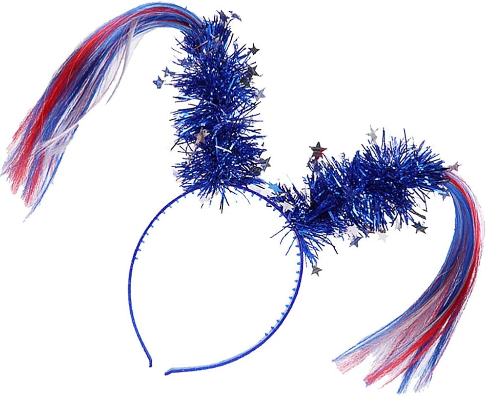 KESYOO Tinsel Ponytail Headband Tinsel Wrapped Colored Ponytails