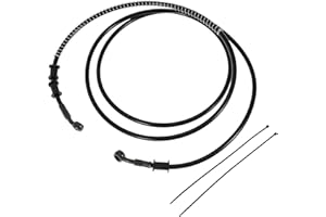 HEROFFIX 220cm Motorcycle Brake Clutch Oil Hose Line Cable Ties Motorcycle Hydraulic Brake Line for Motorcycles Dirt Bikes AT