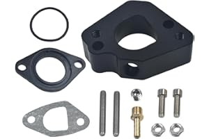 AKSGKGQ Billet Intake w/Pulse Manifold For Predator 212cc CT200u BT200X For Hond* GX160 GX200 6.5HP OHV 196cc KT196 Clone Engines Mini Bike Go Kart Black