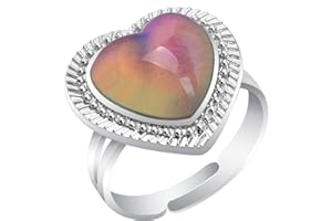 FOECBIR Mood Ring Color Rings Adjustable Size The Decorations
