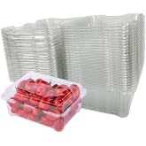 Hewnda 20 Pack Clear Plastic Berry Clamshell Vented Container | for blueberry,Cherry Tomatoes