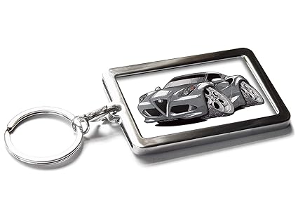 Koolart - Llavero de Metal con Caja de Regalo para Alfa Romeo 4C ...