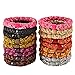Hair Ties for Women Girls, HBY 18 Pcs Elastics Hair Bands Ponytail Holders for Thick Hair, No Damage No Crease Hair Elastics