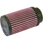 K&amp;N High-Flow Original Lifetime Universal Clamp-On Air Filter: High Performance, Premium, Washable: Flange Diameter: 2.5 In, Filter Height: 6 In, Flange Length: 0.625 In, Shape: Round, RD-0720