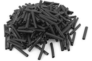 uxcell Wire Wrap Sleeve 3 mm Dia 30 mm Long Heat Shrink Tubing 240Pcs Black