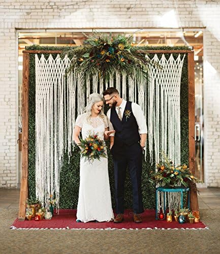Handmade To Order Ivory Yarn Macrame Wedding Backdrop by The House Phoenix