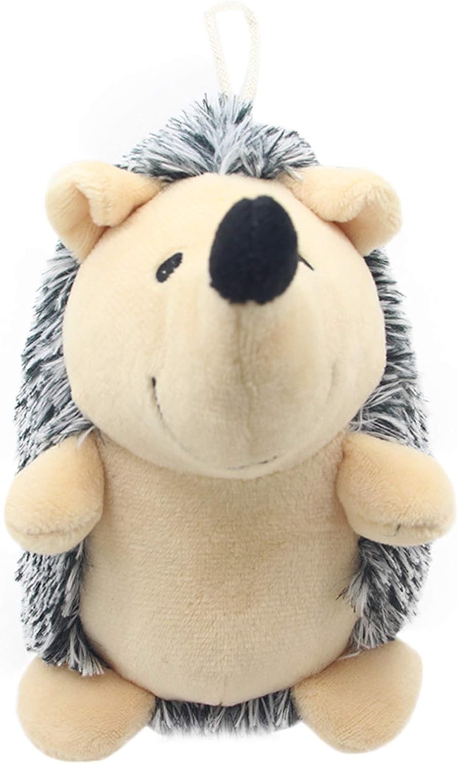 EFEF Soft Plush Squeaky Dog Baubles, Cute Hedgehog Puppy Plays, Stuffed