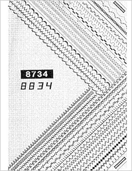 Singer 8734 8834 Sewing Machine Embroidery Serger Owners Manual Reprint Plastic Comb Amazon Com Books