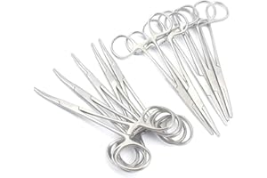 PRECISE CANADA: 10 Assorted Kelly Locking HEMOSTAT Forceps 5.5"
