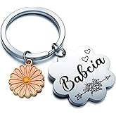 WSAORM Babcia Gifts Grandma Birthday Gift From Grandkids Gigi Keychain Mamaw Keychain Yaya Jewelry