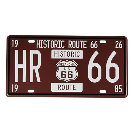 Garaje Bar Tienda Mi Rincon Placa De Metal Vintage Motivo Ruta 66