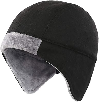 mens fleece lined winter hat