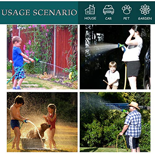 GREEN MOUNT Garden Hose Nozzle, Water Hose Spray Nozzle with Thumb