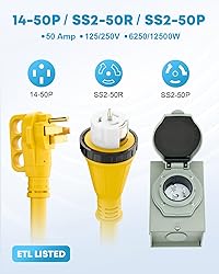 Kohree 50 Amp Generator Cord and Pre-drilled Power