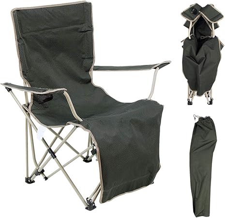 fold up chair with footrest