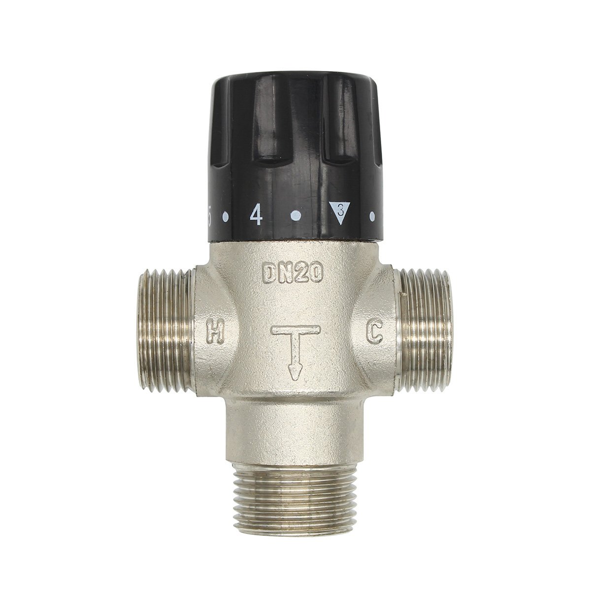 3 Way Thermostatic Mixer Tap 1/2 3/4 1-1/4 1-1/2 Inch for Bath Tub Shower Shower Kitchen Faucet Tap (3/4 Inch (DN20))