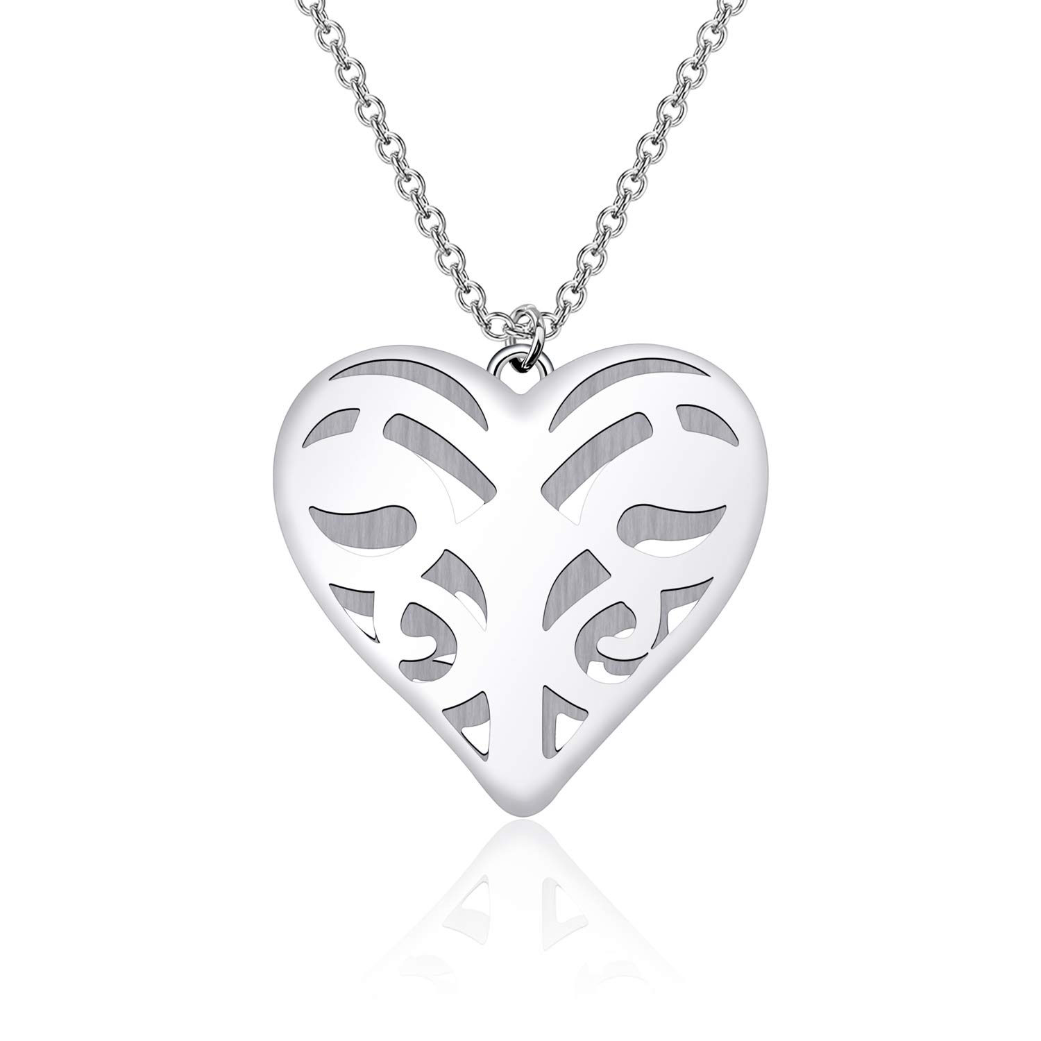 CENWA The Inspired Jewelry Caroline Inspired Heart Pendant Necklace (Heart Pendant -N2)