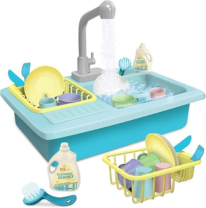 cocina de juguete con agua