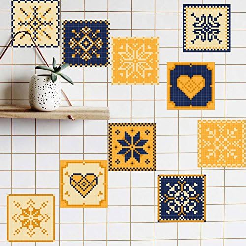 Tile Sticker,Etopfashion Pack of 20 Mandala Peel and Stick Wall Tile Sticker Art Kitchen Stickers