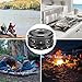 Flexzion Camping Cookware Mess Kit Compact 10pc Hiking Cooking Gear Set - for Outdoors, Backpacking, Campfire - Lightweight Portable Non Stick Pot & Pan with Utensils - Nylon Bag Accessories (Black)
