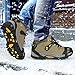 Ice Grips, EONPOW Ice & Snow Grips Cleat Over Shoe/Boot Traction Cleat Rubber Spikes Anti Slip 10 Steel Studs Crampons Slip-on Stretch Footwear (XL:5Pack)