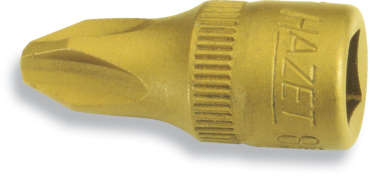HAZET 8506-PH1 Cross Recess Profile PH Screwdriver Socket - CVD-Tin Coated