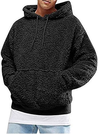 shearling hoodie mens