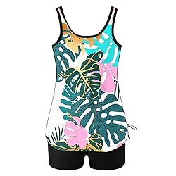 Tankini Swimsuits for Women Tummy Control Blouson