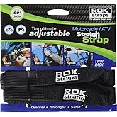 ROK Straps ROK-10025 Black 18" - 60" Motorcycle/ATV Adjustable Stretch Strap