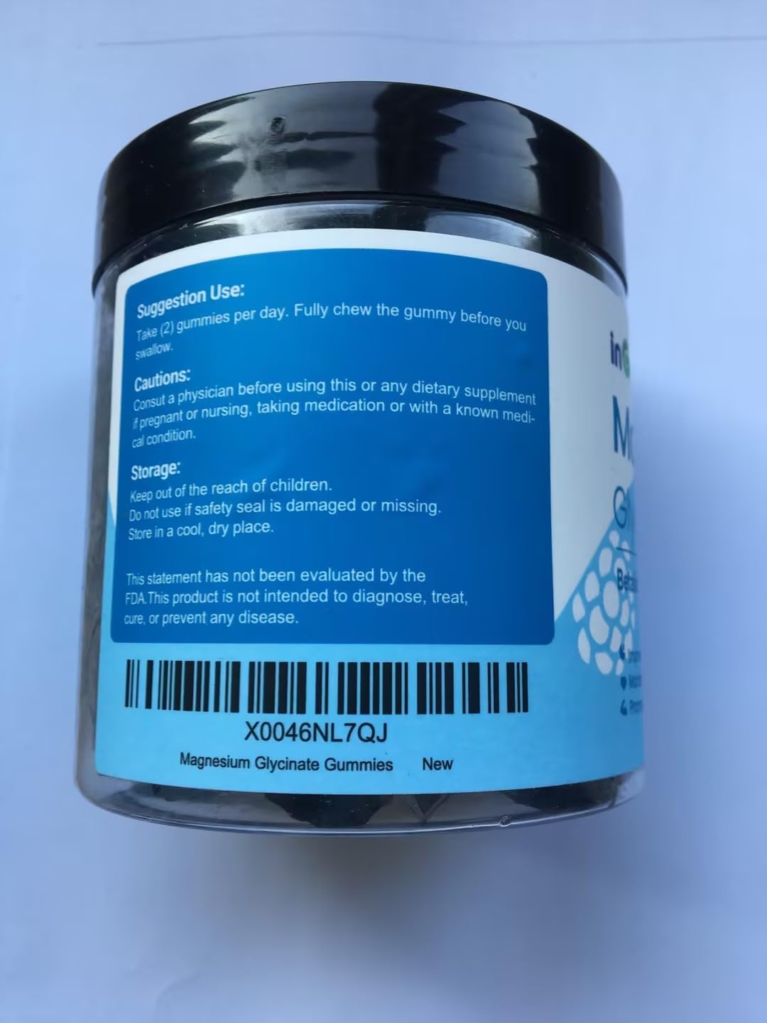 inGreens 1000mg High Absorption Magnesium Glycinate Gummies for Adults & Kids - Chewable Magnesium Supplement for Calm, Sleep, Muscle Relief, Nerve Support - 120 Gummies, 60 Day Supply
