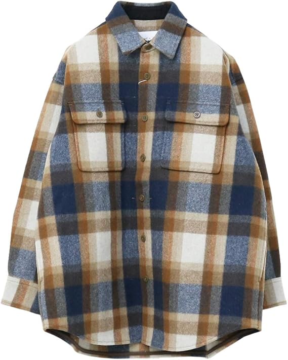 Amazon フィデリティ Fidelity Cpoシャツジャケット Fd2cm 秋冬 シャツコート チェック アウター レディース F 92 ネイビーチェック コート ジャケット 通販