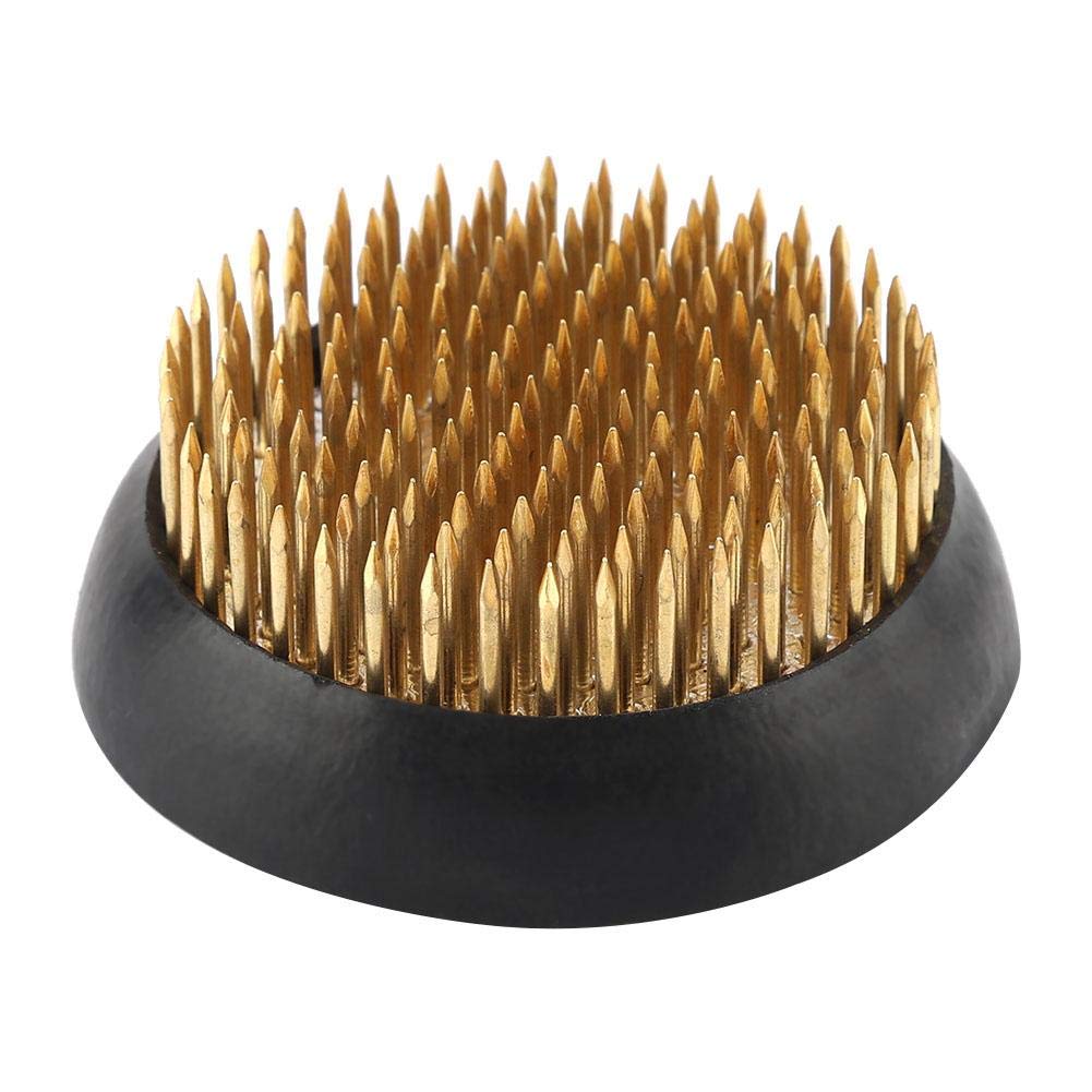 Sorand Round Kenzan, Round Flower Arrangement Pin Ikebana Kenzan Flower Decoration Fixed Arranging Tool for High-end Club/Garden/Hotel/Home Decoration(Dia. 60mm)