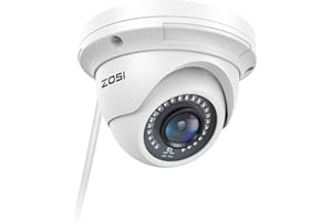 ZOSI 5MP Add-on PoE IP Camera Outdoor Indoor Home H.265+ Video Surveillance Dome Camera with Night Vision,Motion Detection,Only Work with ZOSI POE NVR System(Model: ZR16SK,ZR08UN,ZR08DN,ZR08SN)