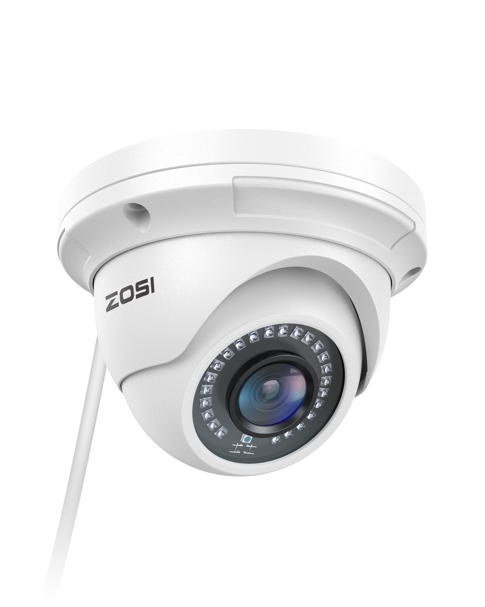 ZOSI 5MP Add-on PoE IP Camera, Outdoor Indoor Home Surveillance Dome Camera with Night Vision, Waterproof, Motion Detection, Only Work POE CCTV Camera System