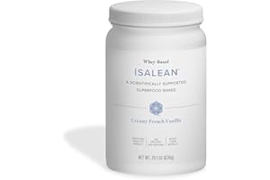 Isagenix IsaLean Shake - Meal Replacement Protein Shake Supports Healthy Weight & Muscle Growth - Protein Powder Enriched with 23 Vitamins - Creamy French Vanilla, 29.1 Oz (14 Servings)