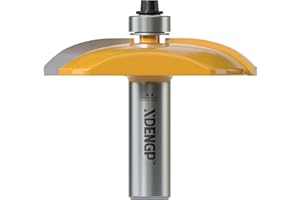 XDENGP Cove Raised Panel Router Bits 1/2 Shank for Cove-Cut, 2-1/2-Inch Diameter, Shaker Raised Cabinet Door Making Frame Pan