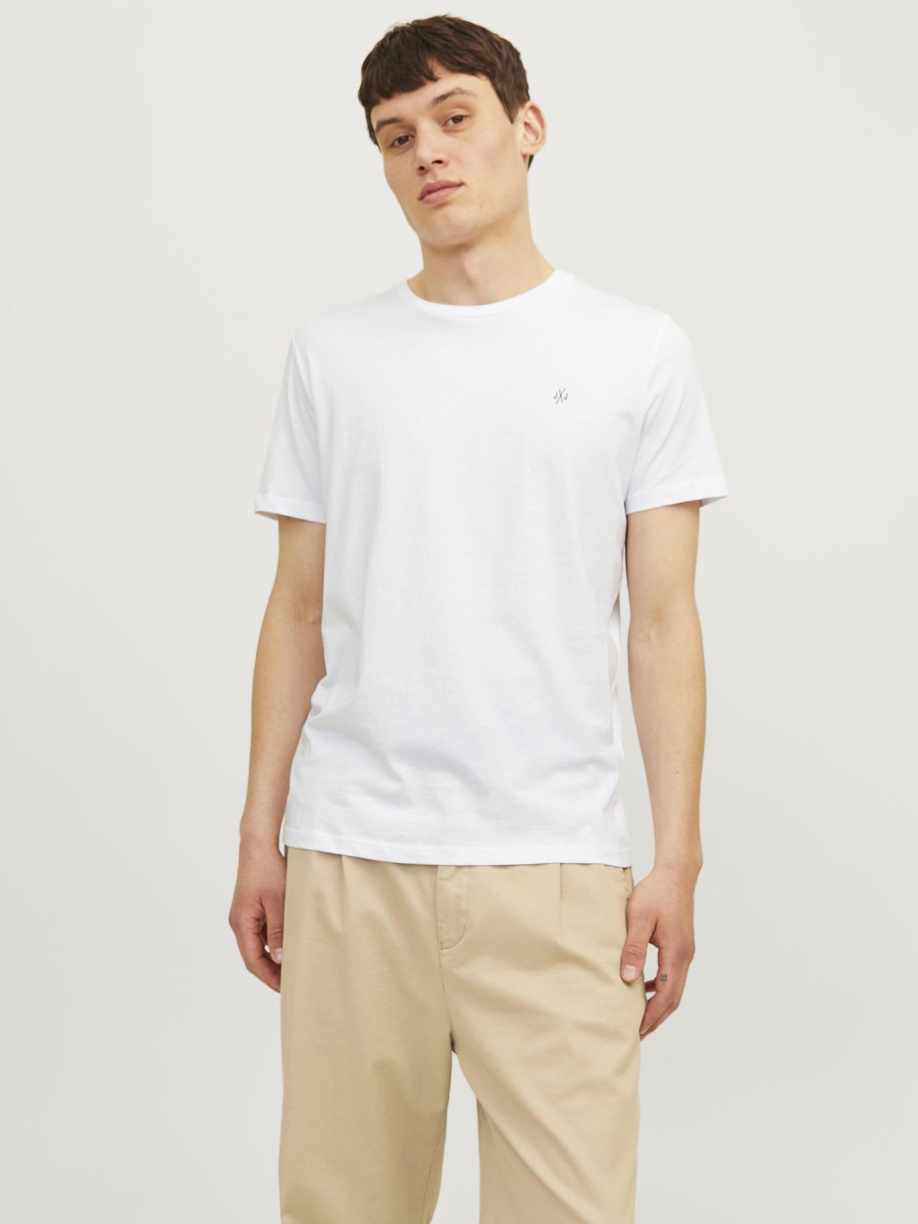 JACK & JONES Male T-Shirt 5er-Pack SWhite 2 2
