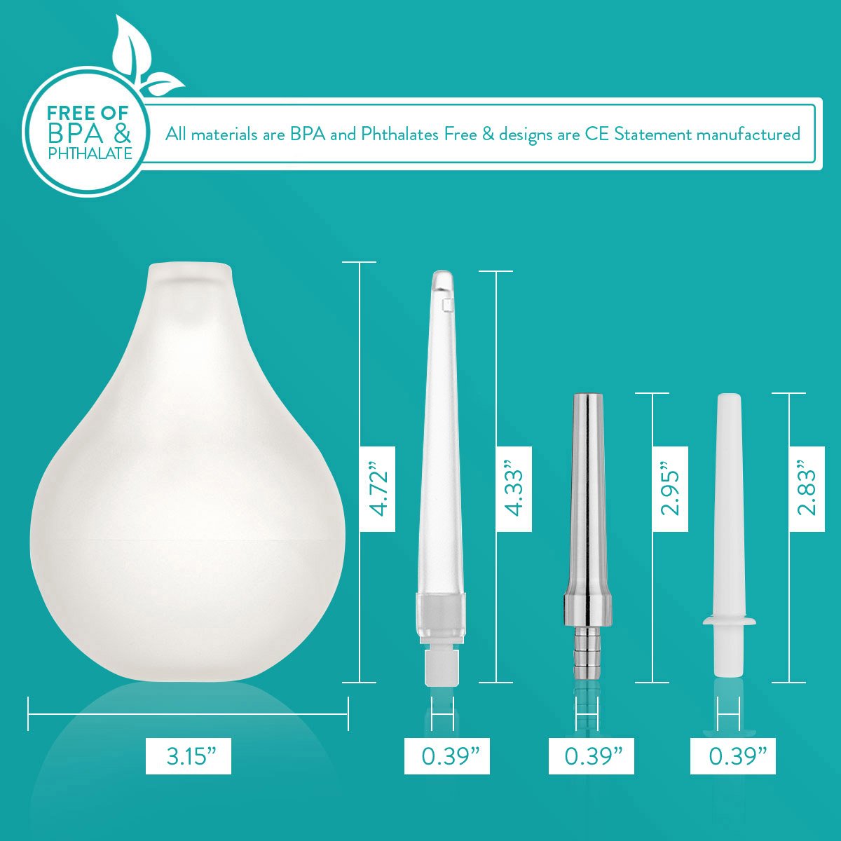 Aussie Health Co Clear Enema Bulb Kit 7oz Anal Douche for Men Women