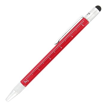 【クリックで詳細表示】マイスターバイポイント 多機能ボールペン ミニ レッド UB-SQL06B-RD