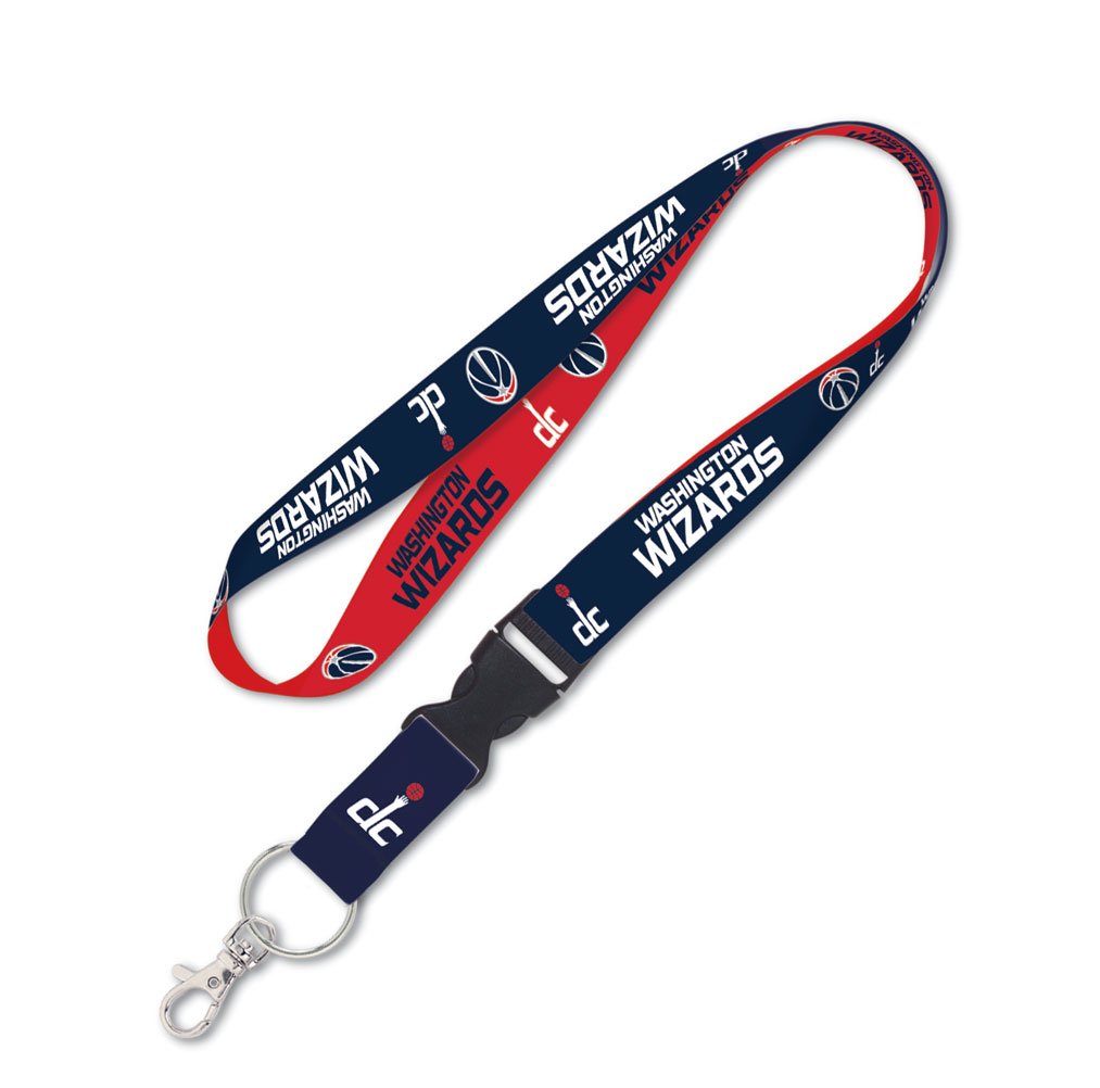 NBA Washington Wizards Lanyard with Detachable Buckle 1 Inch