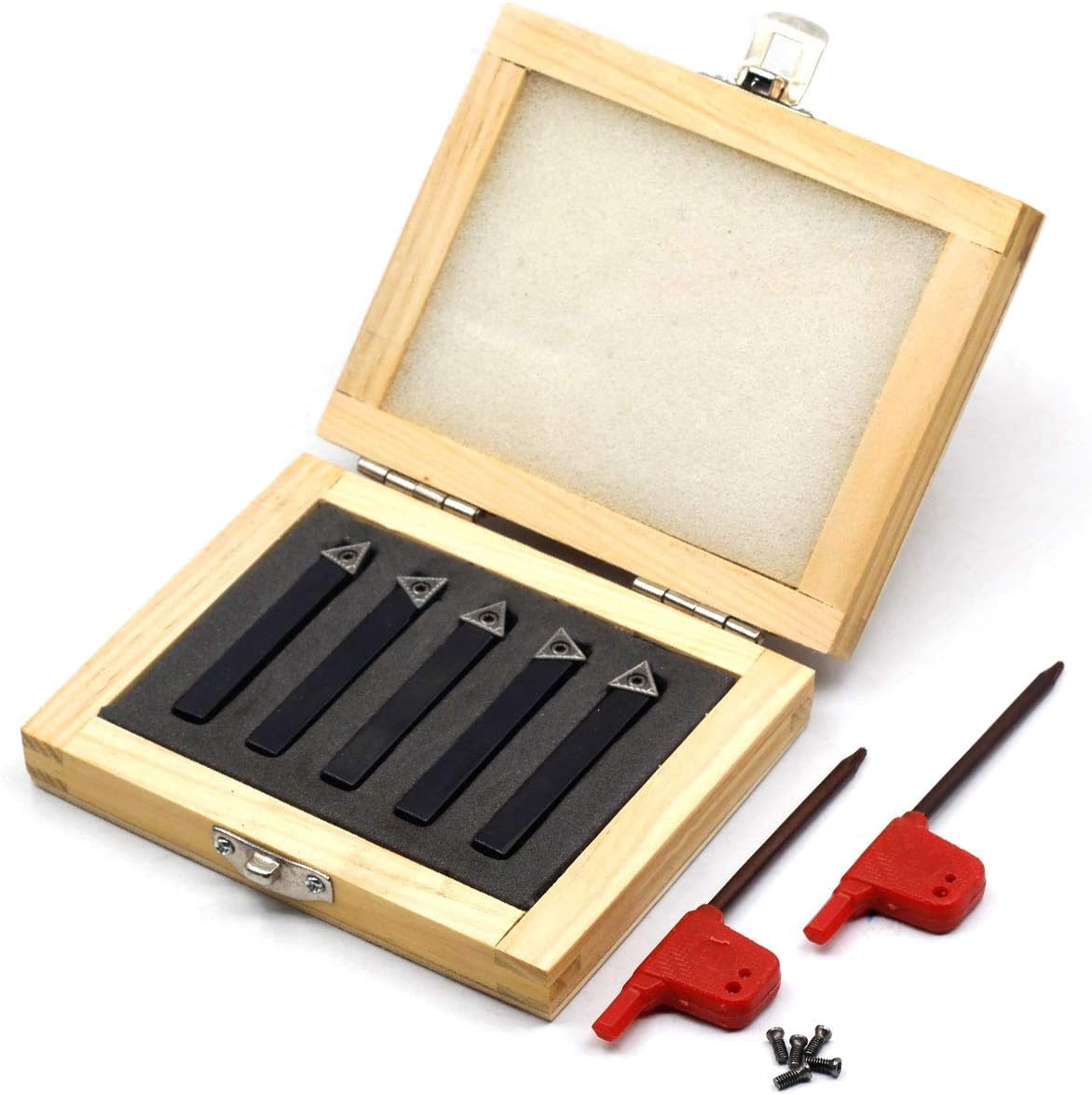 ZGQAGQA 1/4 inch Indexable Carbide Lathe Turning Tool Holder Lathe Bit