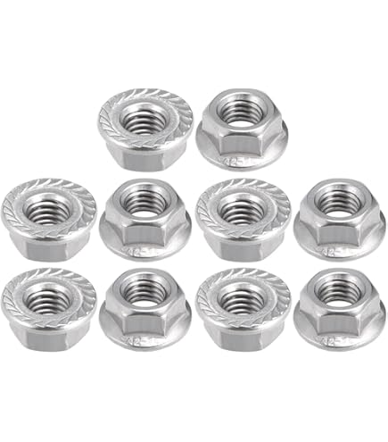 Sourcing Map Left-hand Hexagonal Nut, M8x1.25mm 304 Stainless Steel Left-hand Reverse Hexagonal Nut For Assembling And Fastening, Silver 10pcs - View #8