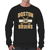 Wright & Ditson Adult NHL Faceoff Hockey Fleece Crewneck Sweatshirt - Soft Unisex Pullover - Official Jersey Stripe