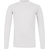 TeGlraddix Youth Boys ＆ Girls Thermal Compression Shirt Long Sleeve, Athletic Fleece Base Layer Undershirt Football Baseball