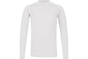 TeGlraddix Youth Boys ＆ Girls Thermal Compression Shirt Long Sleeve, Athletic Fleece Base Layer Undershirt Football Baseball
