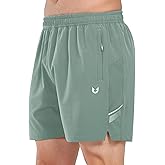 NORTHYARD Men's Athletic Running Shorts 5" Quick Dry Lightweight with Zip Pockets Gym Workout Active