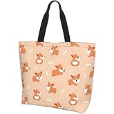AZJOYLIFE Tote Bag for Women Beach Bag Reusable Grocery Bags for Travel Shopping