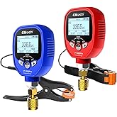 Elitech Wireless Digital HVAC Refrigerant Gauge Set PT-500/800Pro | Complete HVAC Diagnostics with Superheat &amp; Subcooling, Wireless Dual Gauge System, 140+ Refrigerants, APP Data Logging