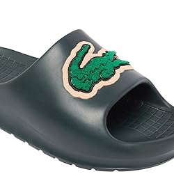 Lacoste Women's Serve Slide, Green Croc with